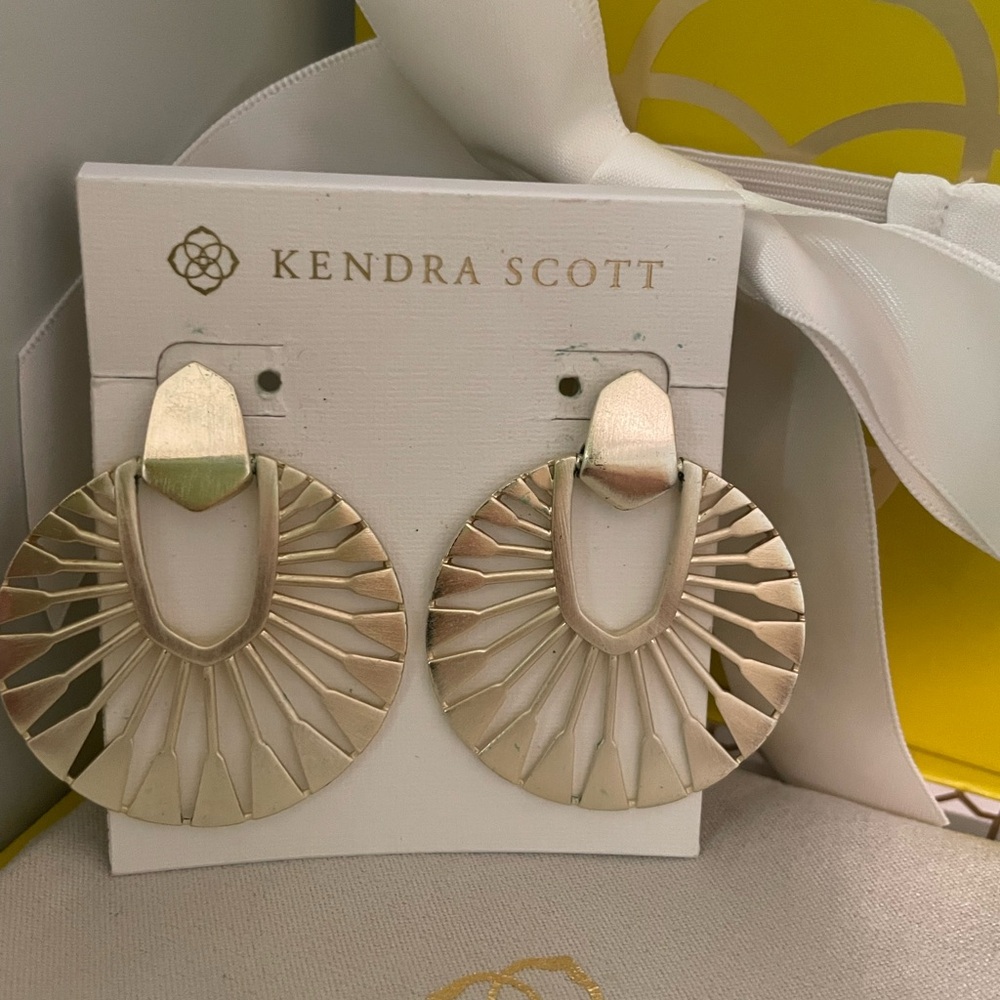 Kendra Scott Gold Didi Sunburst Earrings